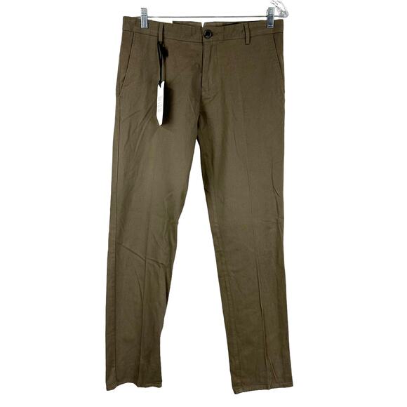 Rodd & Gunn NWT Men's Custom Fit Chinos Size 32W x 34L Olive Vintage Washed - Picture 1 of 11